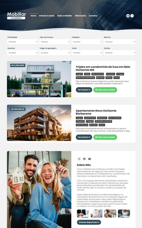 Mobillar – Landing Page para imobiliária Mobillar - Landing Page para imobiliária