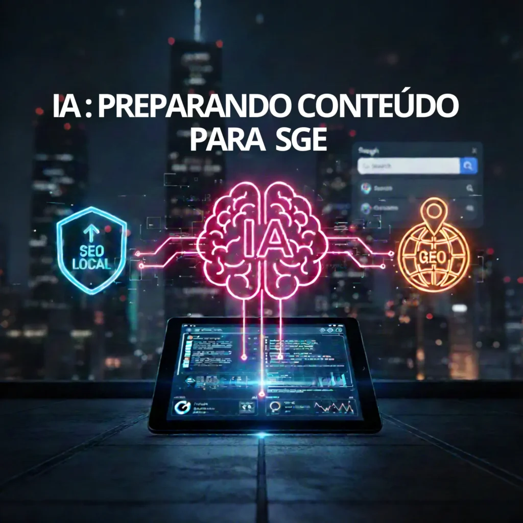 SEO GEO e IA preparando conteúdo para SGE
